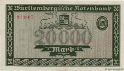 20000 Mark DEUTSCHLAND Stuttgart 1923 PS.0983 fST+