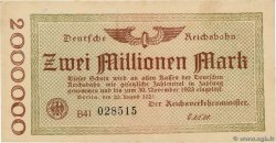 2 Millions Mark DEUTSCHLAND  1923 PS.1012a fST