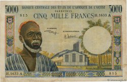 5000 Francs WEST AFRIKANISCHE STAATEN  1975 P.104Ah S