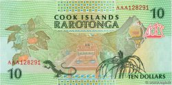 10 Dollars ISOLE COOK  1992 P.08a FDC