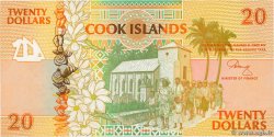 20 Dollars COOK ISLANDS  1992 P.09a UNC