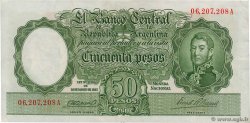 50 Pesos ARGENTINE  1942 P.266a TTB