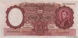 100 Pesos ARGENTINA  1943 P.267a EBC