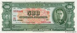 500 Bolivianos BOLIVIA  1945 P.148 SC