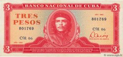 3 Pesos CUBA  1983 P.107a XF