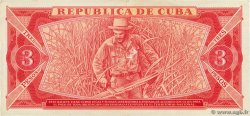 3 Pesos CUBA  1983 P.107a SPL