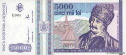 5000 Lei ROMANIA  1993 P.104a AU
