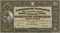 5 Francs SWITZERLAND  1952 P.11p VF