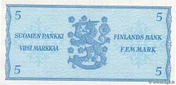 5 Markkaa FINLAND  1963 P.106Aa UNC-