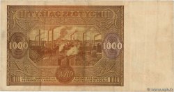 1000 Zlotych POLAND  1946 P.122 VF