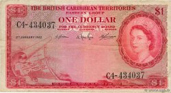 1 Dollar CARIBBEAN   1962 P.07c