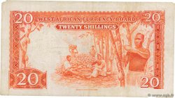 20 Shillings AFRIQUE OCCIDENTALE BRITANNIQUE  1953 P.10a TTB