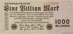 1 Billion Mark ALLEMAGNE  1923 P.129