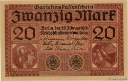 20 Mark ALLEMAGNE  1918 P.057