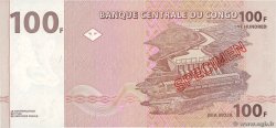 100 Francs Spécimen REPUBBLICA DEMOCRATICA DEL CONGO  1997 P.090s q.FDC