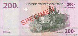 200 Francs Spécimen REPúBLICA DEMOCRáTICA DEL CONGO  2000 P.095s FDC
