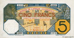 5 Francs DAKAR FRENCH WEST AFRICA Dakar 1932 P.05Bf