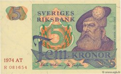 5 Kronor SUÈDE  1974 P.51c