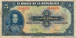 5 Pesos Oro COLOMBIE  1950 P.386e