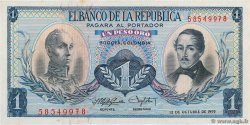 1 Peso Oro COLOMBIE  1959 P.404a