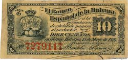 10 Centavos CUBA  1876 P.030b