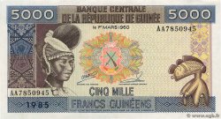 5000 Francs Guinéens GUINEA  1985 P.33a fVZ
