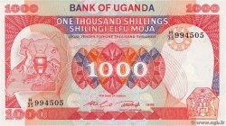 1000 Shillings OUGANDA  1986 P.26