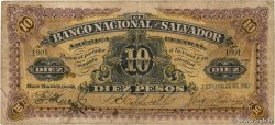 10 Pesos SALVADOR  1907 PS.163a
