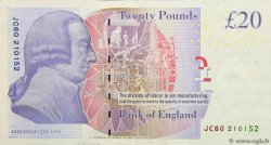 20 Pounds ANGLETERRE  2012 P.392b SUP