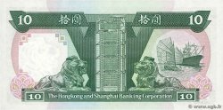 10 Dollars HONG KONG  1988 P.191b SUP