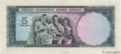 5 Lira TURQUIE  1965 P.174 TTB+