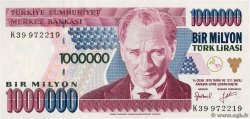 1000000 Lira TURCHIA  1995 P.209a q.FDC