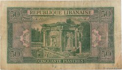 50 Piastres LIBANO  1950 P.043 BC