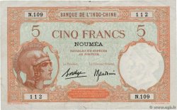 5 Francs NOUVELLE CALÉDONIE  1940 P.36b VF