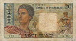 20 Francs NOUVELLE CALÉDONIE  1954 P.50c MB