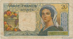 20 Francs NOUVELLE CALÉDONIE  1954 P.50c TB