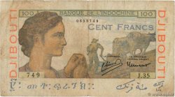 100 Francs DJIBUTI  1946 P.19A MB