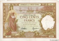 500 Francs DJIBUTI  1938 P.09b q.BB