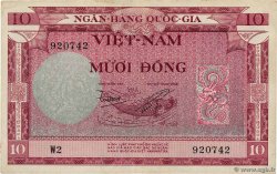 10 Dong SOUTH VIETNAM  1955 P.03a VF