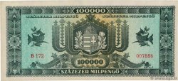 100000 Milpengö HUNGARY  1946 P.127 VF