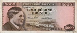 5000 Kronur ISLANDA  1961 P.47a MB