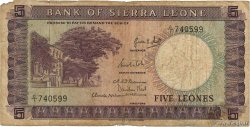 5 Leones SIERRA LEONA  1964 P.03a