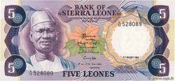 5 Leones SIERRA LEONE  1984 P.07f UNC
