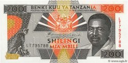 200 Shilingi TANZANIA  1993 P.25a UNC
