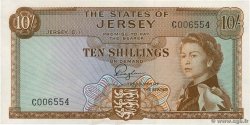 10 Shillings JERSEY  1963 P.07a FDC