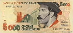 5000 Cruzeiros Reais BRASILIEN  1993 P.241 fVZ