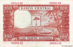 100 Pesetas Guineanas GUINÉE ÉQUATORIALE  1969 P.01 SUP