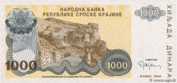 1000 Dinara CROAZIA  1994 P.R30a FDC