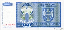 10000000 Dinara BOSNIA-HERZEGOVINA  1993 P.144a FDC