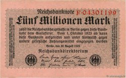 5 Millions Mark GERMANY  1923 P.105